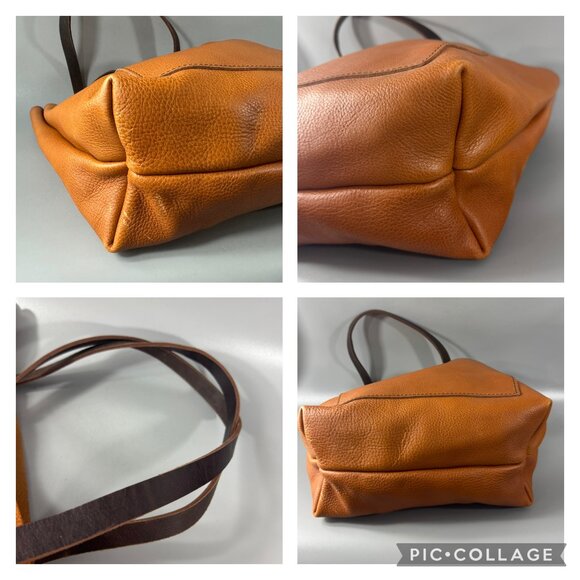 NWOT Portland Leather Goods Brown Leather Tote Bag - Picture 13 of 14